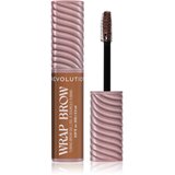 Revolution Wrap Brow Tubing Brow Gel fiksacijski gel za obrvi odtenek Cool Medium Brown 2.3 ml Cene
