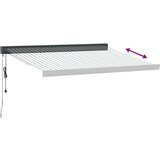 vidaXL Zložljiva tenda antracit in bela 3x2,5 m blago in aluminij | Shoptok.si