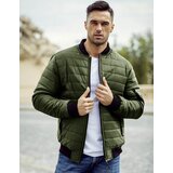 DStreet Kurtka męska pikowana bomber jacket zielona | shoptok.hr