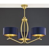 Jupiter 2113 - Luster na šipci KASZMIR 3xE27/15W/230V plava/zlatna | Eponuda.com