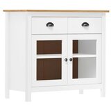  Komoda Hill Range bela 90x40x80 cm trdna borovina | Shoptok.si