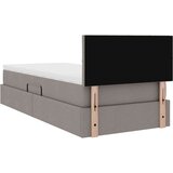  Krevet s madracem i skladištem Sivo-smeđa 100 x 200 cm | shoptok.hr