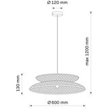  Visilica na sajli BALI 1xE27/20W/230V prečnik 60 cm bambus | Eponuda.com