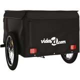 vidaXL Teretna prikolica za bicikl crna 45 kg željezna | shoptok.hr