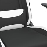 Masažna igraća stolica od tkanine crno-bijela | Eponuda.com