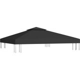 vidaXL Streha za paviljon 2-delna 310 g/m² 3x3 m črna, (20580609) | Shoptok.si