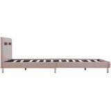  Okvir za krevet od umjetne kože LED boja cappuccina 120x200 cm | shoptok.hr