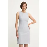 Calvin Klein Vunena haljina boja: siva, mini, uska, K20K207577