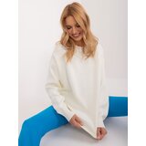 Fashion Hunters Ecru Classic Cuffed Sweater | ePonuda.com