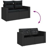  Vrtna sedežna garnitura z blazino s shranjevanjem 8 pcs Črna, (5000134092) | Shoptok.si