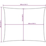 vidaXL Senčno jadro oksford blago pravokotno 2x3 m taupe | Shoptok.si