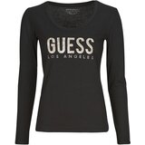 Guess Majice z dolgimi rokavi PYTHON LOGO Črna Cene