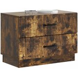  Noćni ormar s ladicama Dimljeni hrast 62 x 34,5 x 44,5 cm | shoptok.hr