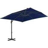  Konzolni suncobran s aluminijskom šipkom 3 x 3 m azurno plavi | shoptok.hr
