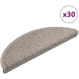  Prostirke za stepenice, samoljepljive, izgled sisala, 30 kom, 56x17x3 cm, srebrne Cijene