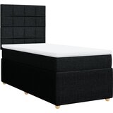 Maison Chic Box spring postelja - Vzmetna postelja z vzmetnico črna 90x200 cm blago SL23941, (21880086) | Shoptok.si