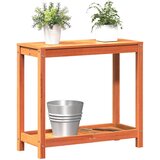  Stol za sadnju s policom voštano smeđi 82,5x35x75 cm borovina | shoptok.hr