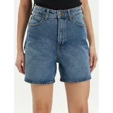 Lee Jeans kratke hlače Stella 112349020 Modra Wide Leg