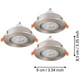 Eglo 902259 - komplet 3x led ugradnih spot svetiljki barranco 1xGU10/4,5W/230V hrom | Eponuda.com