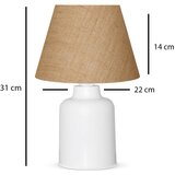 Opviq lights Stolna lampa sa sjenilom od jute (visina 31 cm) Eren – | shoptok.hr