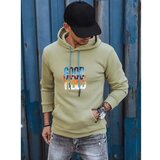 DStreet Men's warm hooded sweatshirt olive BX5379 | Shoptok.si