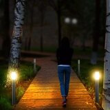  Spoljna lampa sa senzorom 1xE27/60W/230V IP44 80cm mat hrom | Eponuda.com