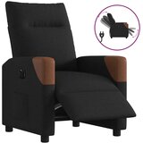 Maison Chic Električni naslanjač - Relax naslanjač črno blago, (22061415) | Shoptok.si