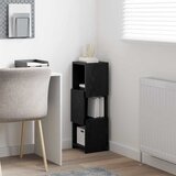  Kutni ormarić Crni hrast 25,5x25x80cm Konstruirano drvo | shoptok.hr