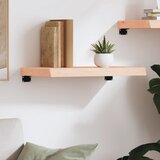  Zidna polica 60 x 40 x (2-6) cm neobrađena masivna hrastovina | Eponuda.com