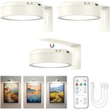BONSERY 3x brezžična LED svetilka za slike z daljincem Cene