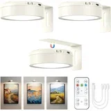 3x brezžična LED svetilka za slike z daljincem