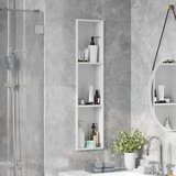 vidaXL Ničica za tuš Bijelo 90 x 20 x 9.5 cm Nehrđajući čelik | shoptok.hr
