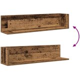  Zidne police 2 kom Staro drvo 75x16,5x16,5 cm Konstruirano drvo | shoptok.hr