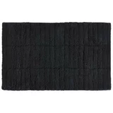 Zone crni pamučni tepih za kupaonicu Tiles, 50 x 80 cm