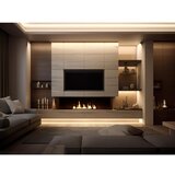  InFire - Ugrađeni bio kamin 7,5 x 100 cm, 6 kW, crni | Eponuda.com