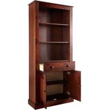 Støraa Smeđa biblioteka od masivnog bora 181x31 cm Mille – | shoptok.hr