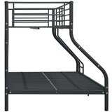 vidaXL Okvir za krevet na kat crni metalni 140 x 200 / 90 x 200 cm | shoptok.hr