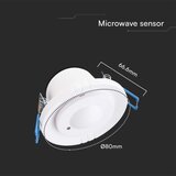 Ugradni mikrotalasni senzor pokreta 360° 230V beo | Eponuda.com