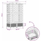  Povišeni krevet s mrežom i krovom Svjetlosiva 124 x 40 x 123 cm | Eponuda.ba
