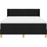 Box Postelja z vzmetnico z vzmetnico Črna 200 x 140 cm Poliester, (5000141828) | Shoptok.si