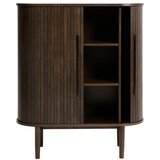 Unique Furniture Ormarić u dekoru hrasta s kliznim vratima u tamnoj prirodnoj boji 100x118x40 cm Meta – | shoptok.hr