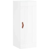  Visoka komoda sjajna bijela 34 5x34x180 cm konstruirano drvo | shoptok.hr