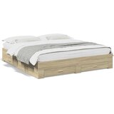  Okvir za krevet s ladicama boja hrasta 180x200 cm | shoptok.hr
