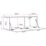  Ormar za Zid 100 x 36,5 x 35 cm Konstruirano drvo Hrast artisan | shoptok.hr