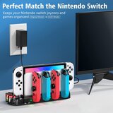 KDD postaja za polnjenje joycon kontrolerjev s prostorom za shranjevanje 8 iger odprta embalaža | Shoptok.si