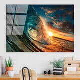 WALLXPERT UV-263 70 x 100 Multicolor Decorative Tempered Glass Painting Cene