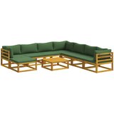  Set sofe 9 kom. Prirodna Čvrsto drvo akacije | shoptok.hr
