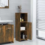  Kopalniška omarica dimljeni hrast 30x30x95 cm inženirski les, (20671598) | Shoptok.si
