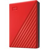 Western Digital Zunanji prenosni disk WD My Passport 2019, 4 TB, rdeča | Shoptok.si