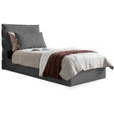 Miuform Siva oblazinjena postelja z letvenim dnom 90x200 cm Sleepy Luna - Miuform Cene